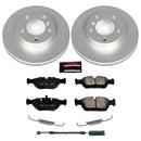 PowerStop Genuine Geomet Coated Rotor and Carbon-Fiber Ceramic Brake Pad Kit