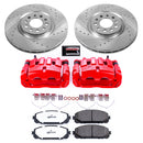 PowerStop Z36 Truck and SUV Ceramic Brake Pad, Drilled & Slotted Rotor, and Cali