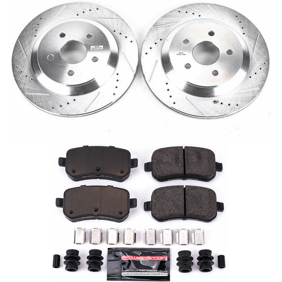 PowerStop Z23 Daily Driver Carbon-Fiber Ceramic Brake Pad and Drilled & Slotted