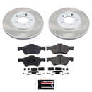 PowerStop Semi-Coated Rotor and Low-Dust Ceramic Brake Pad Kit