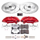 PowerStop Z26 Street Performance Ceramic Brake Pad, Drilled Slotted Rotor, and C