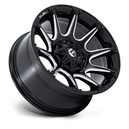 22x10 Fuel Off-Road FC880 Super C Gloss Black Milled BLANK ET-18 CB78.1 Wheel
