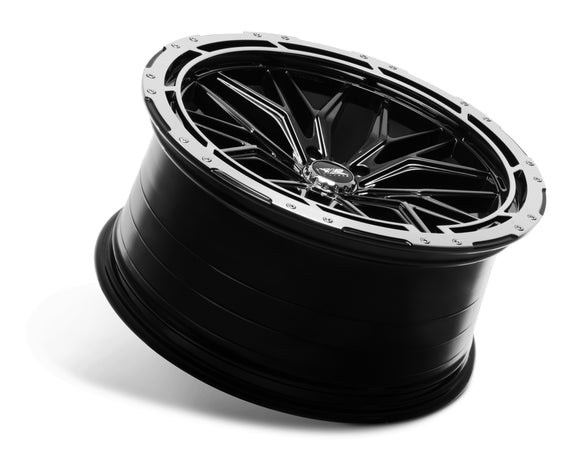 20x8.5 XXR 585 Black Machined Ring Wheel 5x112 ET35 CB73.1