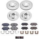 PowerStop Genuine Geomet Coated Rotor and Low-Dust Ceramic Brake Pad Kit
