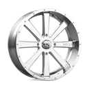 22X7 MSA Offroad Wheels Flash Chrome Wheel/Rim 4x137 ET0