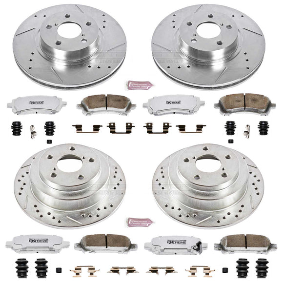 PowerStop Z26 Street Performance Ceramic Brake Pad and Drilled & Slotted Rotor K