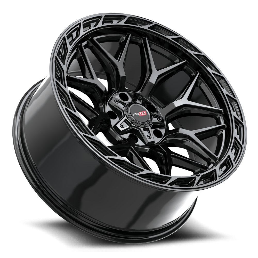 22x10 Vortek VRP-504 Enzo Gloss Black 6x135 ET-18 CB106.1 Wheel Rim ...