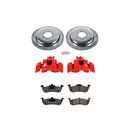 PowerStop Z36 Truck and SUV Ceramic Brake Pad, Drilled & Slotted Rotor, and Cali