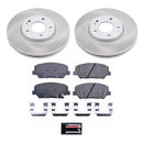 PowerStop Semi-Coated Rotor and Low-Dust Ceramic Brake Pad Kit