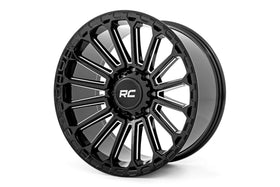 22x10 Rough Country 97 Series Gloss Black 6x5.5 6x139.7 ET-25 Wheel Rim
