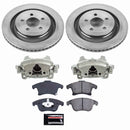 PowerStop OE Stock Replacement Low-Dust Ceramic Brake Pad, Rotor and Caliper Kit