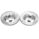 PowerStop Evolution Drilled Slotted Rotors Pair Front For Chrysler PT Cruiser