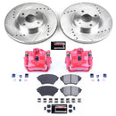 PowerStop Z23 Daily Driver Carbon-Fiber Ceramic Pads Drilled & Slotted Rotor & C