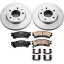 PowerStop Genuine Geomet Coated Rotor and Low-Dust Ceramic Brake Pad Kit