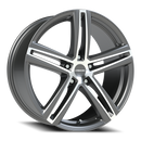 19x8.5 Vision Nitrous Gunmetal Machined Face 5x114.3 ET40 CB73.1 Wheel Rim