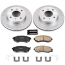 PowerStop Genuine Geomet Coated Rotor and Low-Dust Ceramic Brake Pad Kit