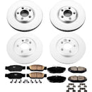 PowerStop Genuine Geomet Coated Rotor and Low-Dust Ceramic Brake Pad Kit