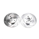 PowerStop Evolution Drilled Slotted Rotors Pair Rear For Cadillac Seville