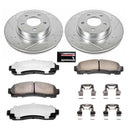 PowerStop Z36 Carbon-Fiber Ceramic Brake Pad with Drilled and Slotted Rotor Kit