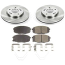 PowerStop OE Stock Replacement Low-Dust Ceramic Brake Pad and Rotor Kit