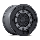 17x8.5 Black Rhino BR027 Arx Gun Black Matte Black Ring 5x127 ET0 Wheel