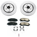 PowerStop Genuine Geomet Coated Rotor and Low-Dust Ceramic Brake Pad Kit