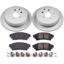PowerStop Genuine Geomet Coated Rotor and Low-Dust Ceramic Brake Pad Kit
