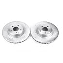 PowerStop Evolution Drilled Slotted Rotors Pair Front For Mercedes-Benz E500