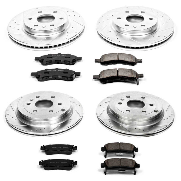 PowerStop Z23 Daily Driver Carbon-Fiber Ceramic Brake Pad and Drilled & Slotted