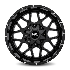 20x10 Hardrock Gunner Gloss Black 5x127/139.7 ET-19 wheel/rim