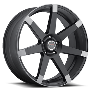 24x9.5 Vision 9042 Sultan Matte Black with Anthracite Spoke Ends 5x120 ET15 CB74