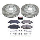 PowerStop Semi-Coated Rotor and Low-Dust Ceramic Brake Pad Kit
