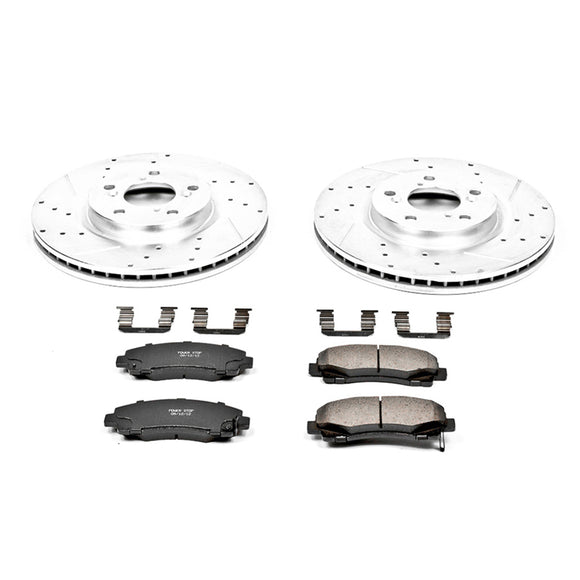 PowerStop Z23 Daily Driver Carbon-Fiber Ceramic Brake Pad and Drilled & Slotted