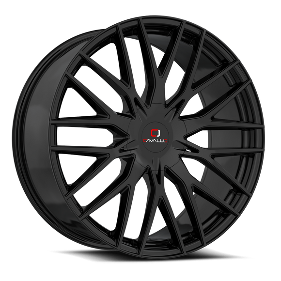 22x8.5 Cavallo CLV-45 Gloss Black 5x114.3/120 ET38 wheel/rim