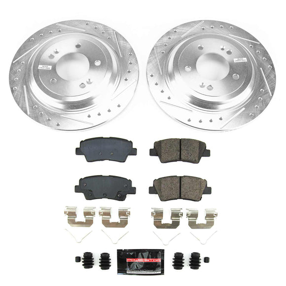 PowerStop Z23 Daily Driver Carbon-Fiber Ceramic Brake Pad and Drilled & Slotted