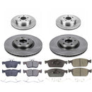 PowerStop OE Stock Replacement Low-Dust Ceramic Brake Pad and Rotor Kit