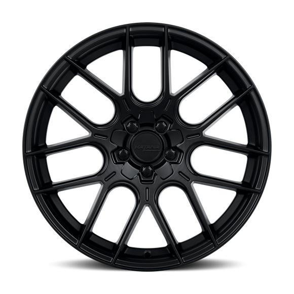 18x8 Katana KR04 Matte Black Wheel 5x105 ET40 CB73.1