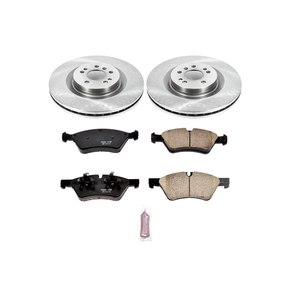 PowerStop OE Stock Replacement Low-Dust Ceramic Brake Pad and Rotor Kit