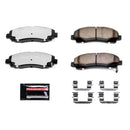 PowerStop Z36 Truck And Tow Carbon-Fiber Ceramic Brake Pads With Hardware