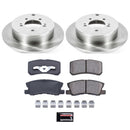 PowerStop OE Stock Replacement Low-Dust Ceramic Brake Pad and Rotor Kit