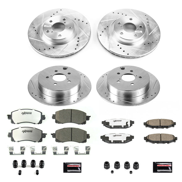 PowerStop Z26 Street Performance Ceramic Brake Pad and Drilled & Slotted Rotor K