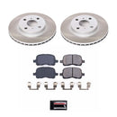 PowerStop Semi-Coated Rotor and Low-Dust Ceramic Brake Pad Kit