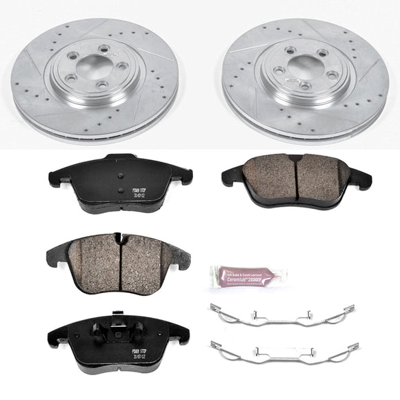 PowerStop Z23 Daily Driver Carbon-Fiber Ceramic Brake Pad and Drilled & Slotted