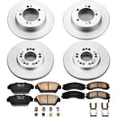 PowerStop Genuine Geomet Coated Rotor and Low-Dust Ceramic Brake Pad Kit