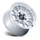 17X8.5 KMC KM729 Range Gloss Silver With Machined Face 6x135 ET0 Wheel Rim