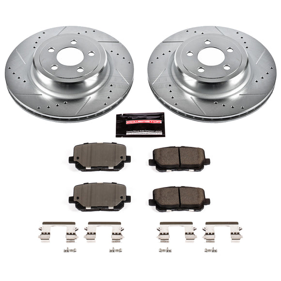 PowerStop Z23 Daily Driver Carbon-Fiber Ceramic Brake Pad and Drilled & Slotted