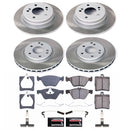 PowerStop Semi-Coated Rotor and Low-Dust Ceramic Brake Pad Kit