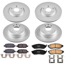 PowerStop Genuine Geomet Coated Rotor and Low-Dust Ceramic Brake Pad Kit