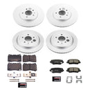 PowerStop Genuine Geomet Coated Rotor and Low-Dust Ceramic Brake Pad Kit