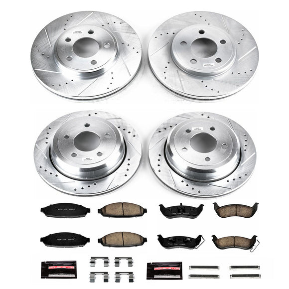 PowerStop Z23 Daily Driver Carbon-Fiber Ceramic Brake Pad and Drilled & Slotted